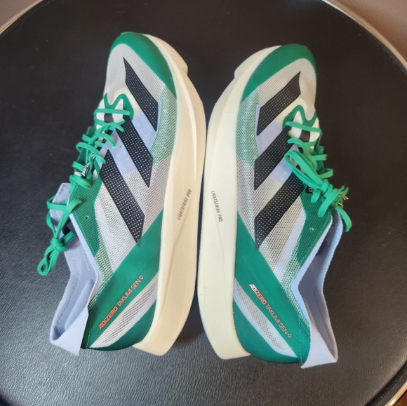Adidas Adizero Takumi Sen 9 Mens Running shoes sz 12.5 New Green - Picture 7 of 10